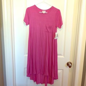 Pink xxs lularoe Carly dress NWT